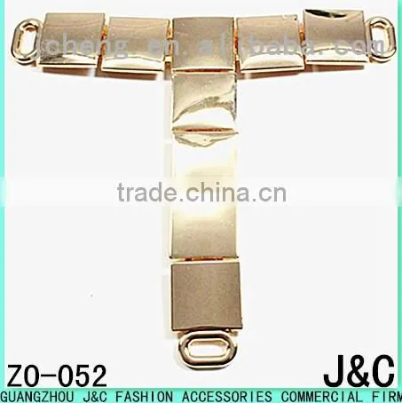 rectangle shaped alloy rhinestone lady shoes accessory
