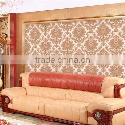 classic European style damask design wallpaper for TV background