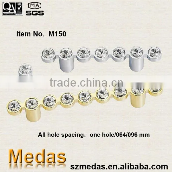 zamak base crystal cabinet dresser D handle