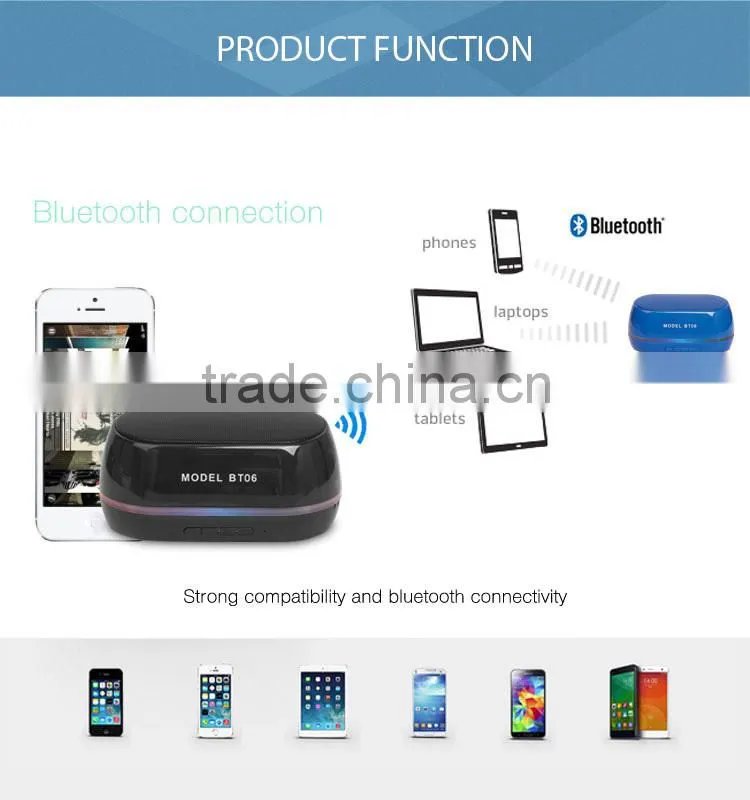 2015 Hot selling wireless factory price bluetooth speaker high quality
