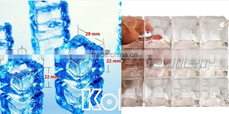 Koller 3 TPD commercial ice cube making machine with PLC controller for bars CV3000