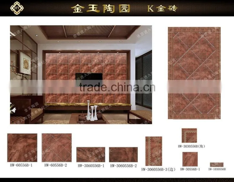 3D TV ceramic background wall tiles for living room