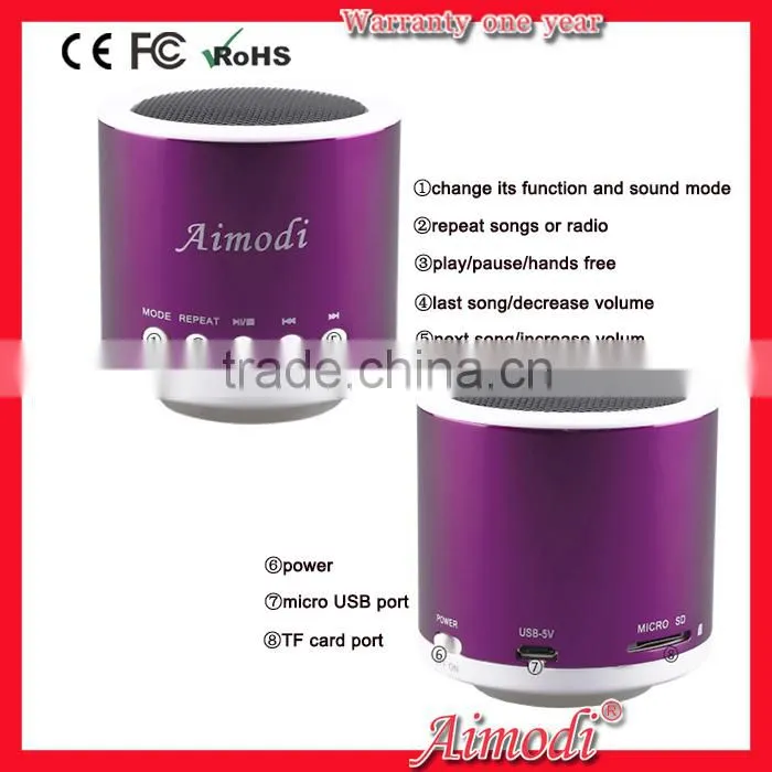 2015 new hifi portable mini Bluetooth Speaker for mobile phone,samsung,computer