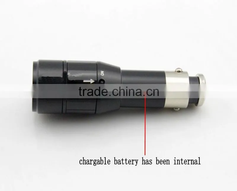 car socket cigarette lighter rechargeable led car lighter torch flashlight