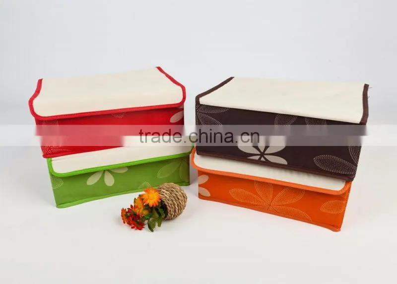 (JMLSNH006) Fashion Colourful Underwear Storage Boxes foldable fabric storage box