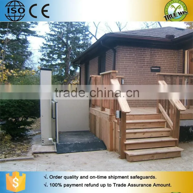 2015 best selling barrier free lifting platform hydraulic wheel chair lift platform