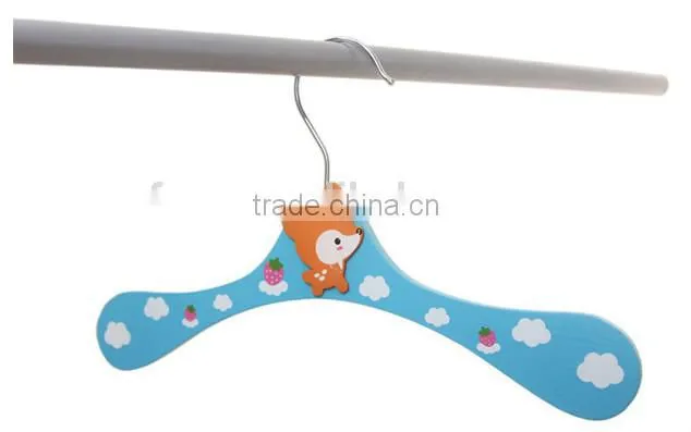 Popular Model FR Wooden hanger cartoon children