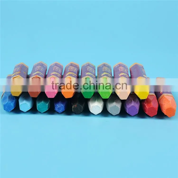Promotional art supplies 18 color oil pastel crayon for students, wax oil pastel crayon kits for kids drawing
