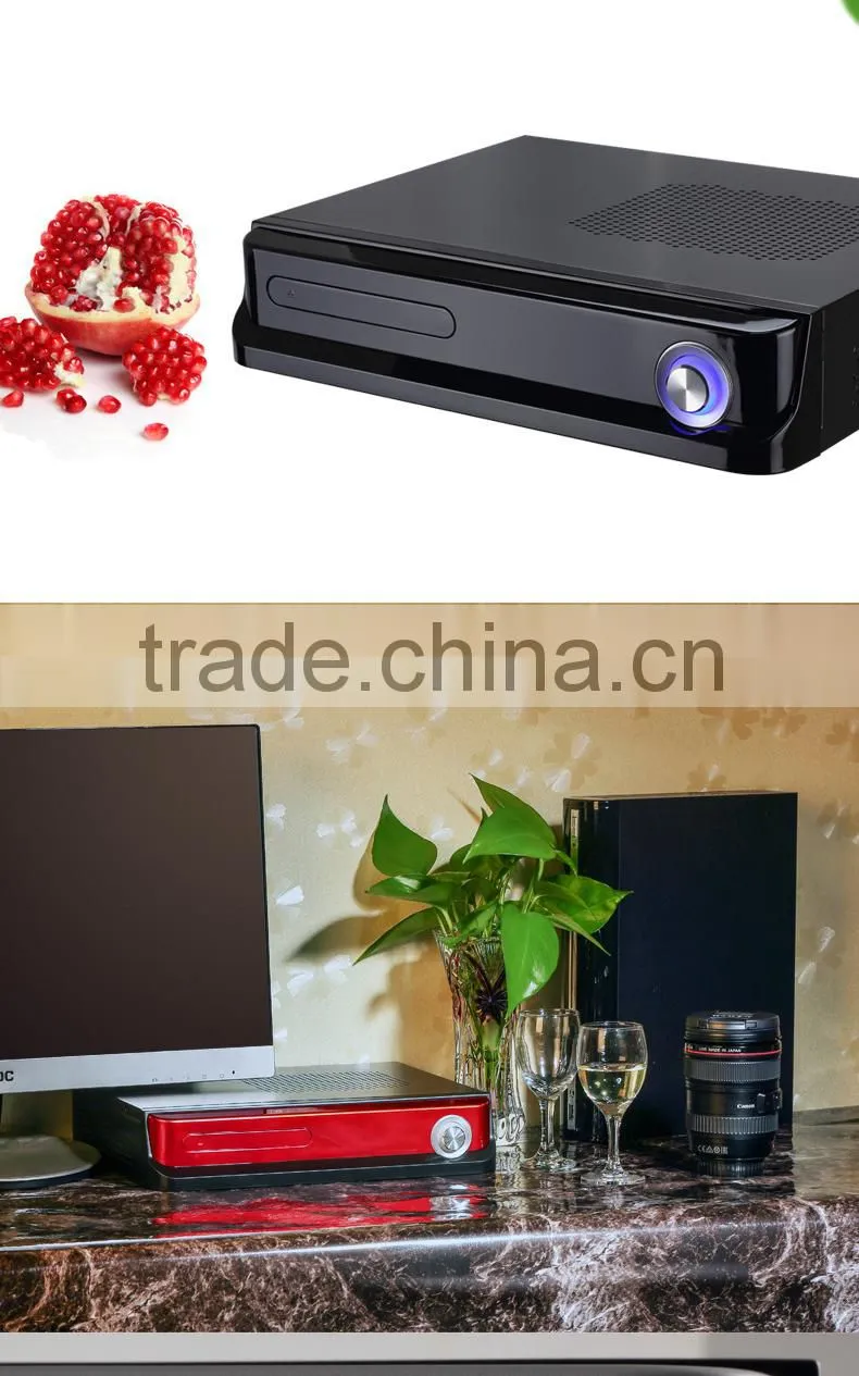Realan Vertical Horizontal Mini ITX Micro ATX PC Gaming Case T02 with Power Supply (SGCC 0.6mm, 2.5"/3.5"HDD)