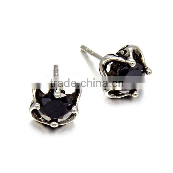 New arrival new style customzed earrings fashion big cz stud earrings
