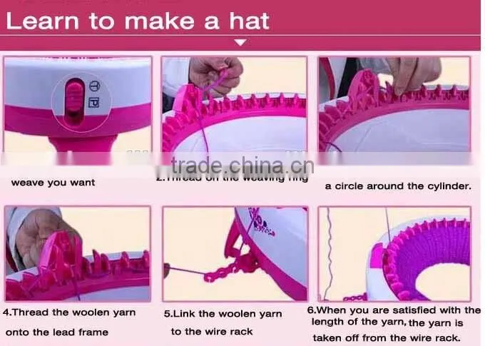 2016 Rabbit DIY Knitting Machine Toys For Kids, Knitting Machine Toys.