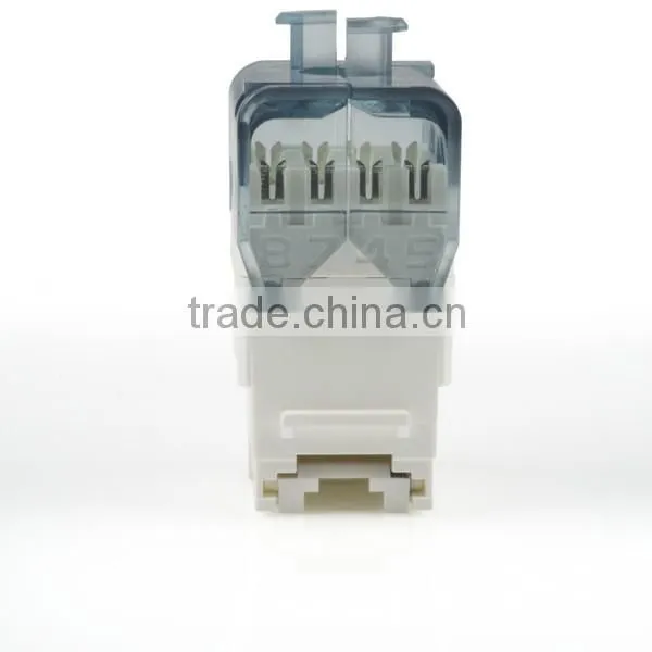 Network Solution Cat 6 UL 180Degree UTP RJ45 Connector Modular Keystone Jack