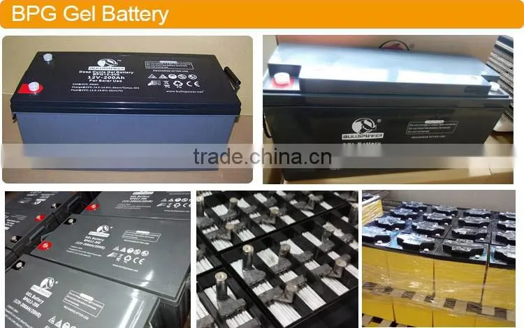 maintenance free lead-acid battery 12v 120ah solar gel battery for Solar Inverter