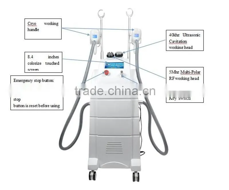 Hottest Professional Cool Body Sculpting Machine With Cavitaion & Multipolar RF