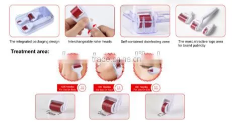 New & Hot products! Meso roller 1200+720+300 pins microneedle 4 in 1 derma roller