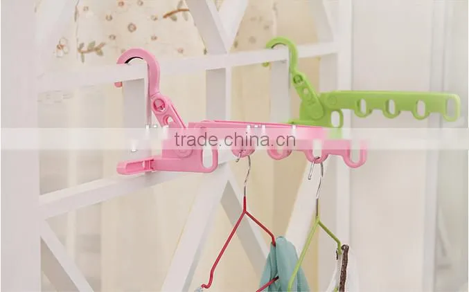 Plastic rotatable foldable Over The Door Clothes hanger holder clothes drying rack