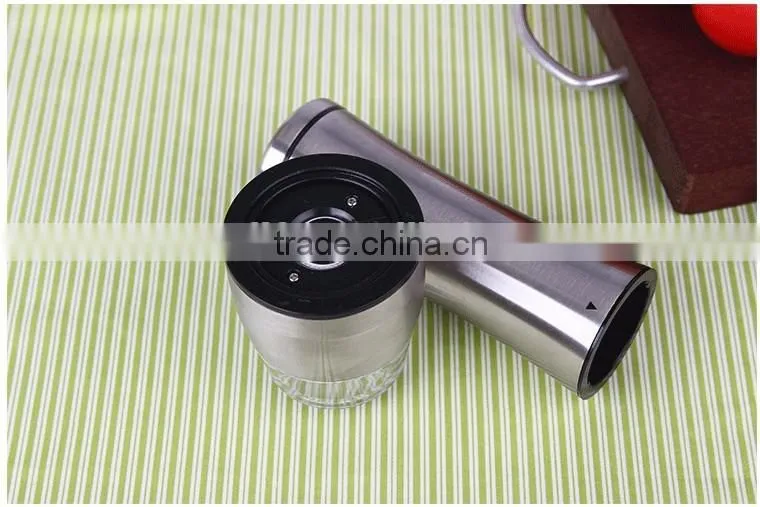 Stainless Steel Pepper Mill Salt and pepper mill glass pepper mill