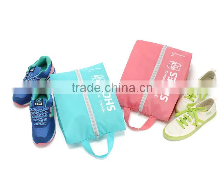 210D polyester promotional shoes bag