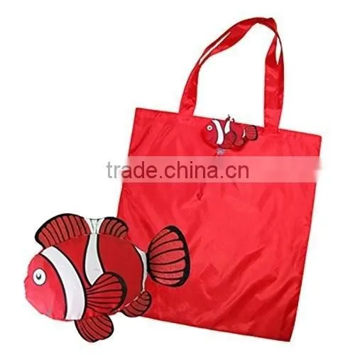 Reusable Shopping Tote Bag, Fish Foldable Shopping Bag, Best Gift for Kids