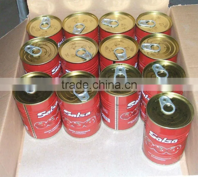 205g brix 28-30 Canned Tomato Paste with HACCP,canned foods glass jar