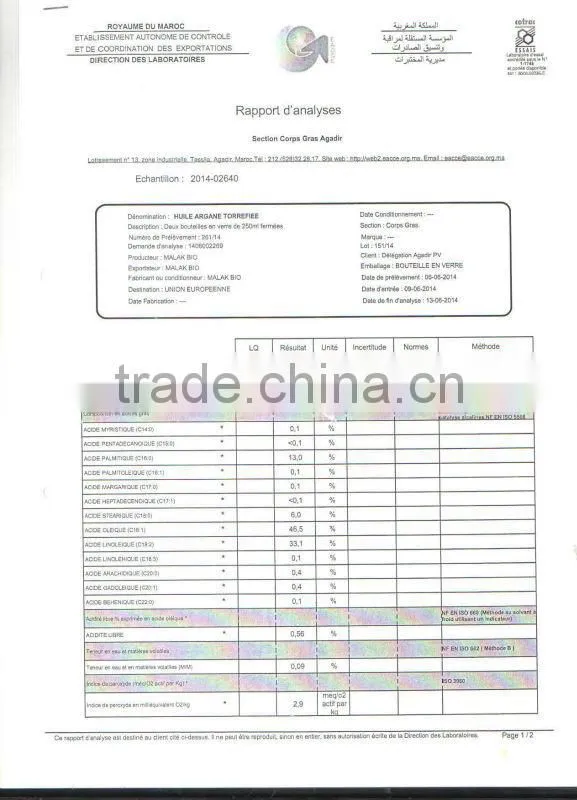 Cosmetic Argan Oil in bulk