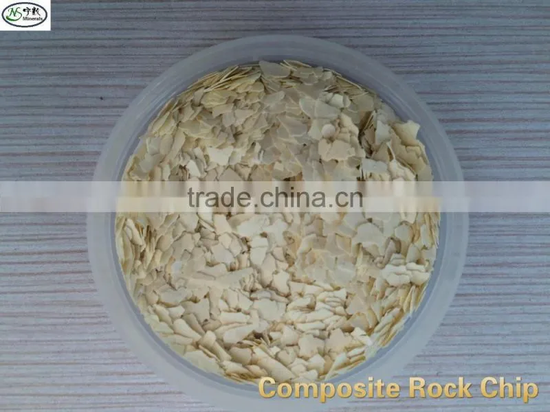Colorful Composite/Natural Rock chips polymar flakes for granite and marble stone effect coating