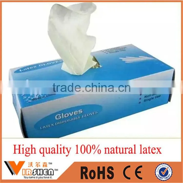 Disposable sterile Latex surgical gloves for hospital use medical powdered free