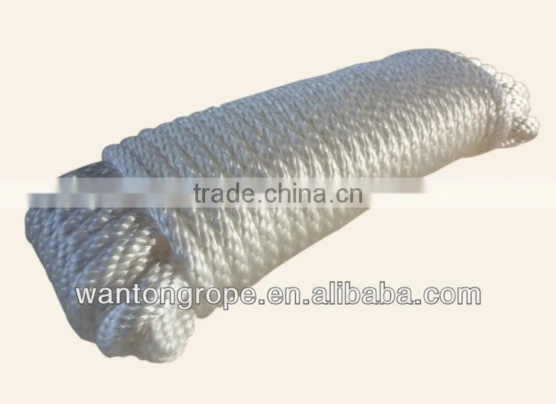 Pro-Grade Solid Braid Polypropylene Rope - 7/16" x 100' Silver White Color Lift Drag All Purpose Line