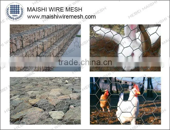 1inch opening galvanized hexagonal wire netting factory