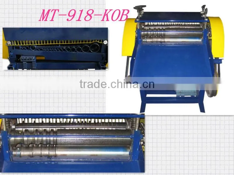 New Type cable and wire recycling machine for copper with Six Blades (MT-918-KOB)