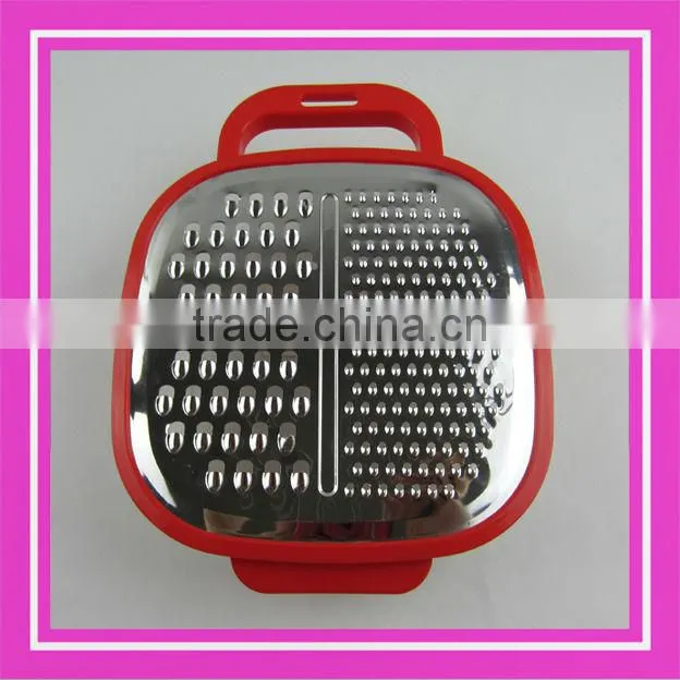 grater with bowl / plastic grater with container / plastic vegetable box grater