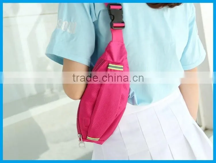 Travel sport running cycling waist bag with led /waist pouch