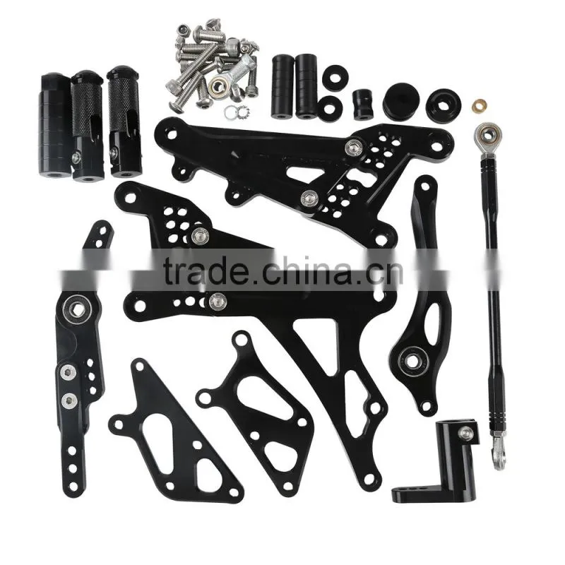 Details about Black Aluminum CNC Front Foot Pegs Rest Set For Yamaha YZF R1 1000 2007-2008