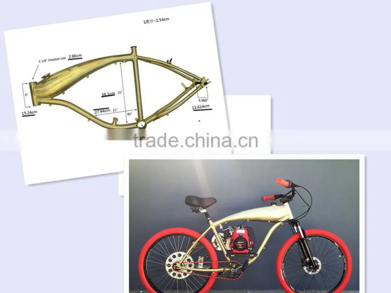 Aluminum bicycle frame/bike frame with built in gas tank/Motorized Bike Frame with gas tank/motorized bicycle frame