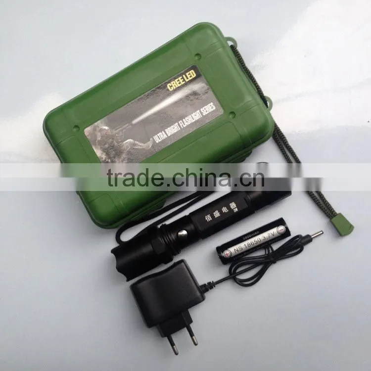 High quality 3W rechargeable LED flashlight tactical flashlight led torches