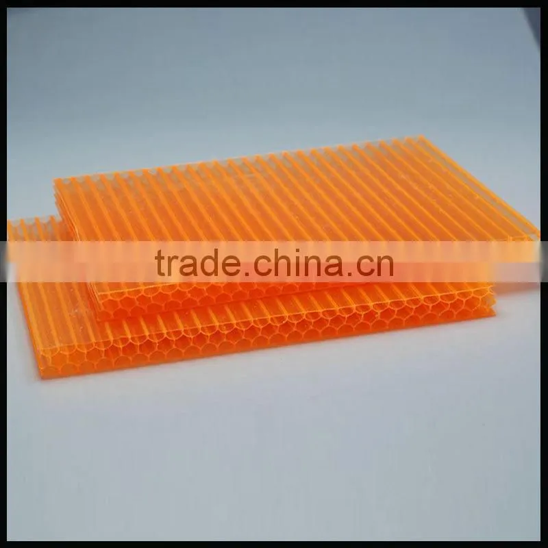 Beautiful polycarbonate honeycomb pc sheet construction material UV protection