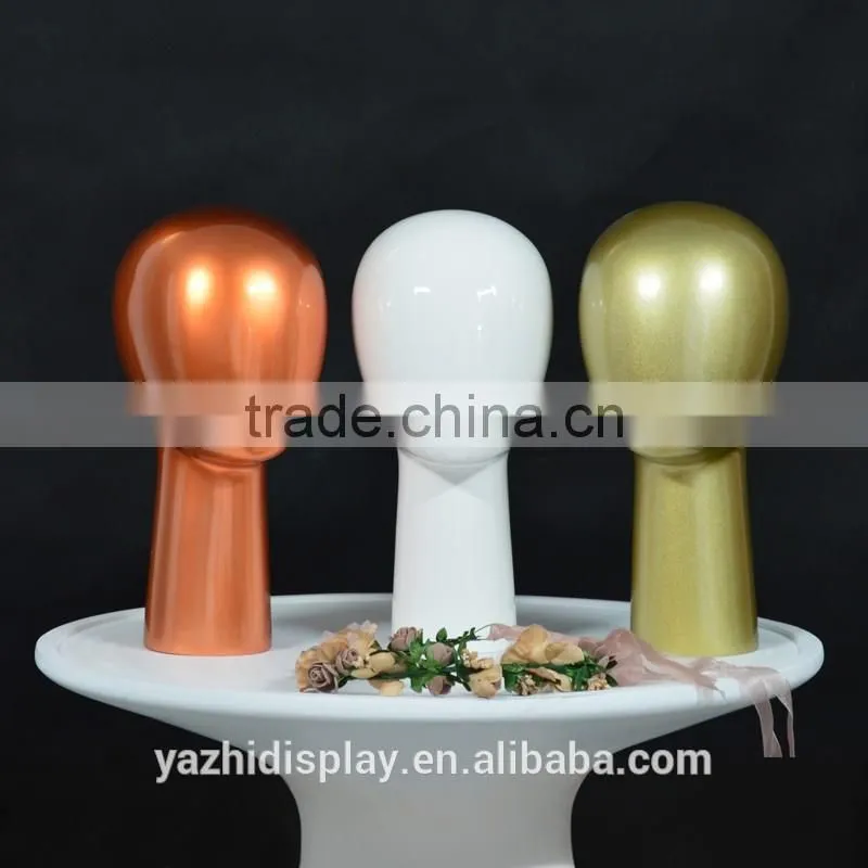 High quality abstract wooden grain mannequin head unisex for hat display