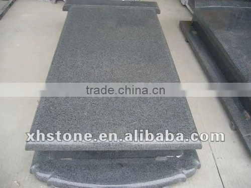 Southeast traditional style black polished monument