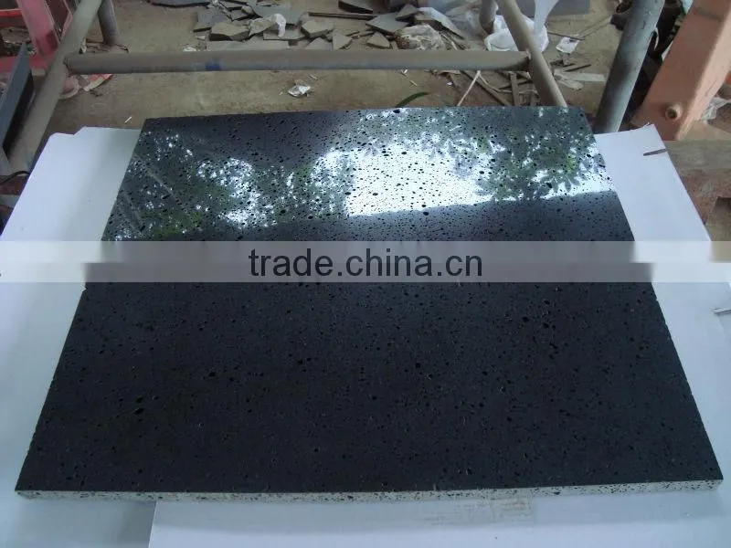 Lava stone tiles polished from Hainan province