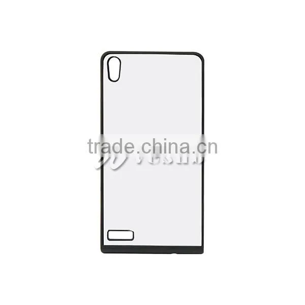 Wholesale Black Rubber TPU 2D 5.5 Inch Sublimation Cell Phone Plastic Cover For Ascend P6