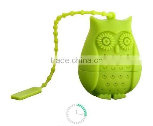 CY166 Owl Tea Infuser Adjustable Silicone Loose Leaf Tea Strainers