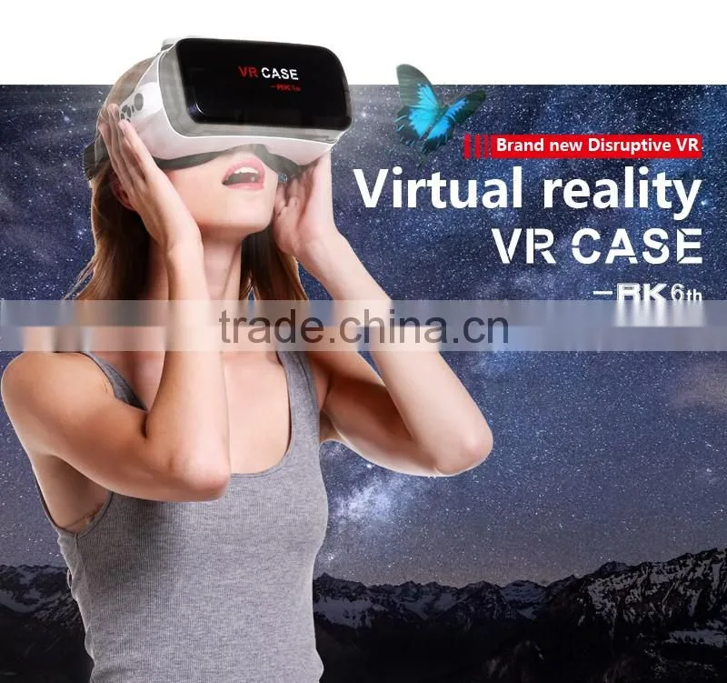 Fashion Design VR CASE 3D Glasses VR CASE 6 th Generation Headset For 3D Movies and Games