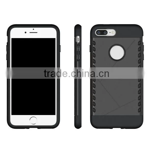 Combo phone case TPU + PC phone hull protective back cover for iPhone7 7plus