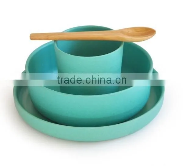 Anhui factory bamboo fiber tableware for kids