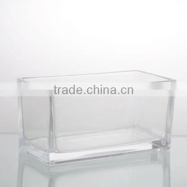 4"cand colorful sqnare vase set