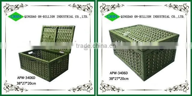 2014 New design large paper rope container storage vintage basket