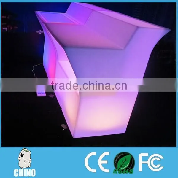 Hotel Reception banquet Led bar counter RGB colors