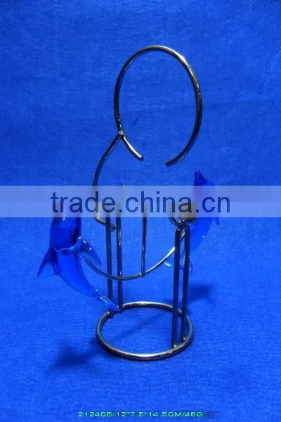 cute crystal animal, crystal dolphin for decoration