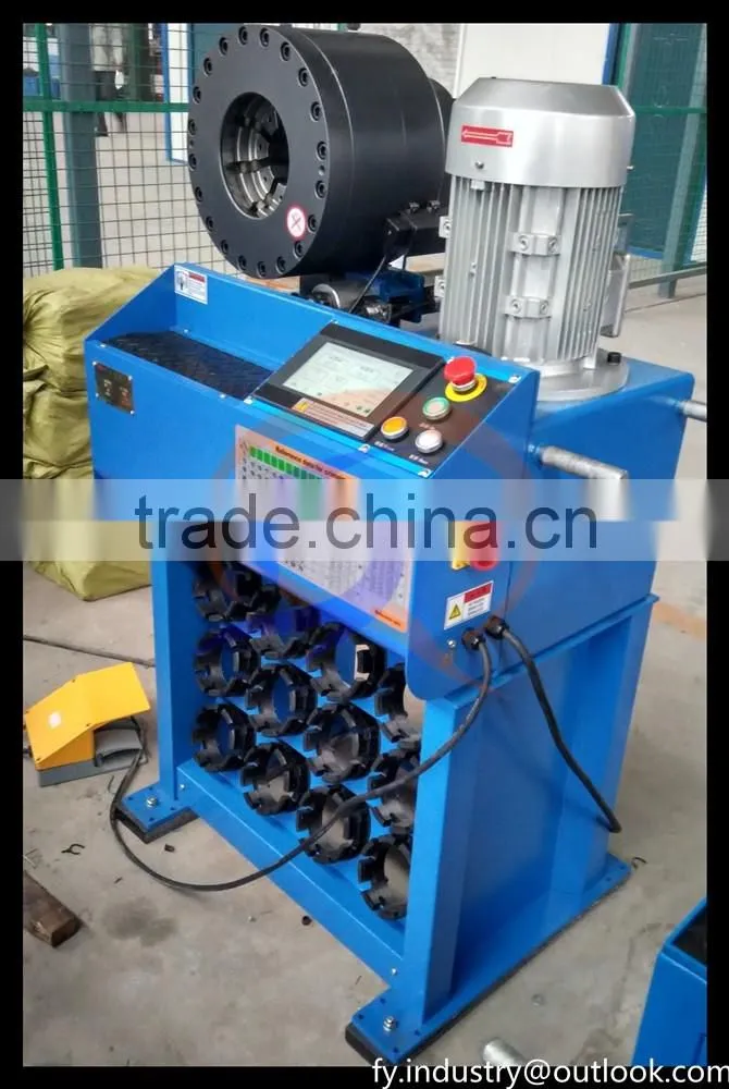 CE FY91H 1/8-2'' inches 10set free dies hydraulic hose crimping machine price