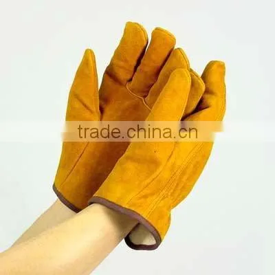 Cow split leather summer driving gloves ZM113-H